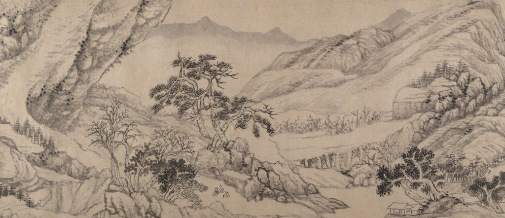 Detail of Traveling Amid Streams and Mountains, 1680 by Liu Yu