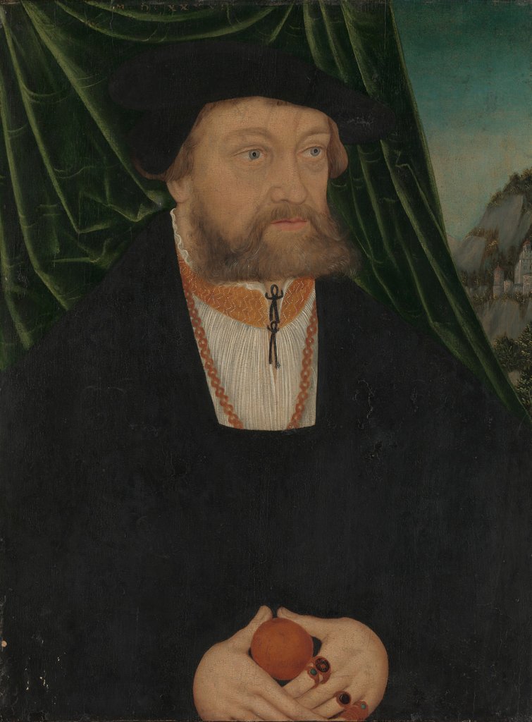 Detail of Portrait of a Man, 1537 by Unknown