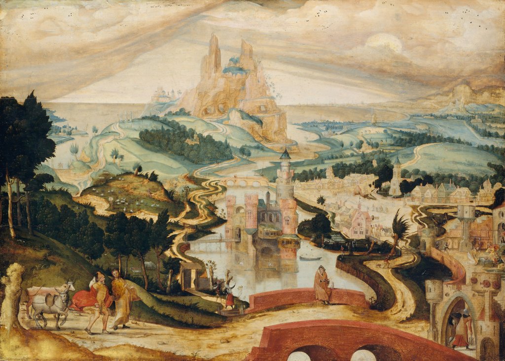Detail of The Arrival in Bethlehem, ca. 1540 by Master LC