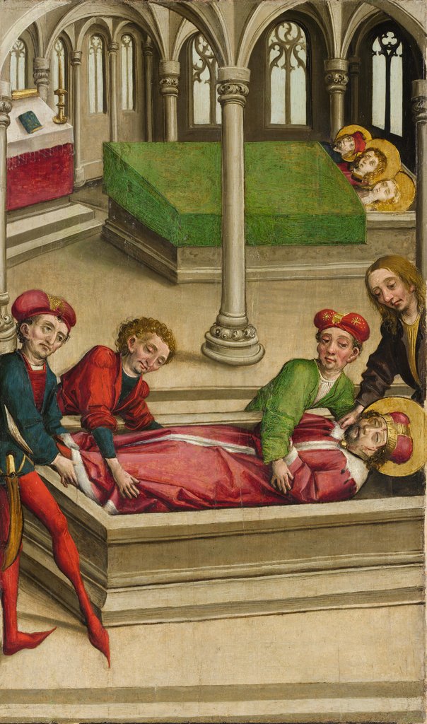 Detail of The Burial of Saint Wenceslas, ca. 1490-1500 by Master of Eggenburg