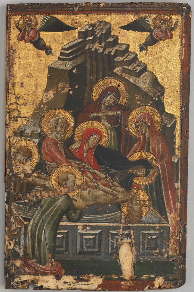 Detail of The Entombment, first half 14th century by Master of Forli
