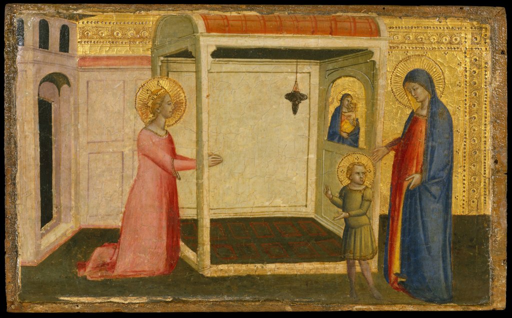 Detail of The Vision of Saint Catherine of Alexandria, second half 14th century by Silvestro dei Gherarducci