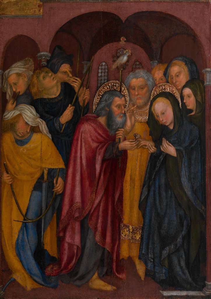 Detail of The Marriage of the Virgin, ca. 1430 by Michelino da Besozzo