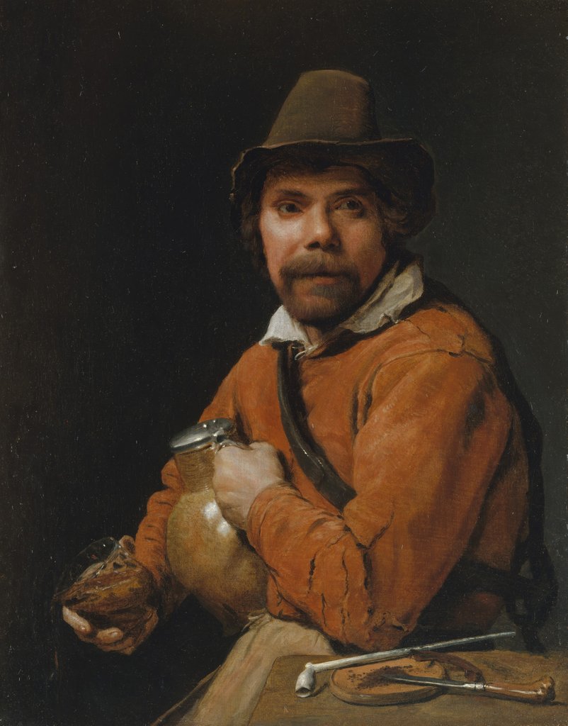 Detail of Man Holding a Jug, ca. 1660 by Michiel Sweerts