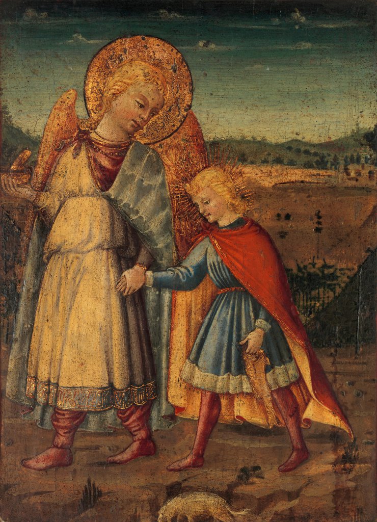 The Archangel Raphael and Tobias, early to mid-1460s by Workshop of Neri di Bicci