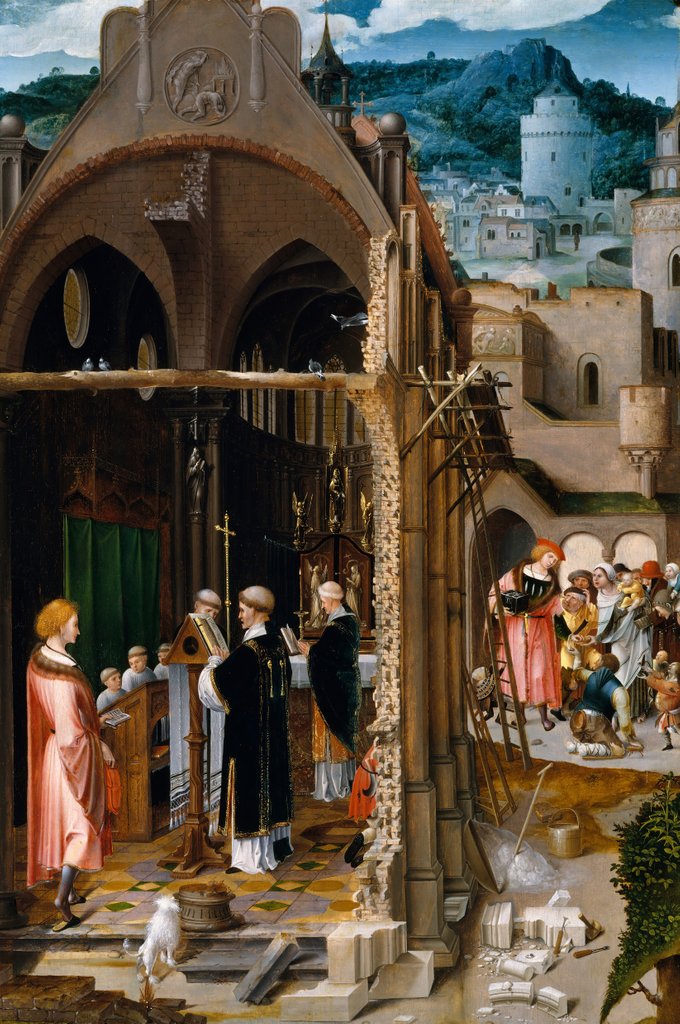 Detail of A Sermon on Charity by Netherlandish Painter