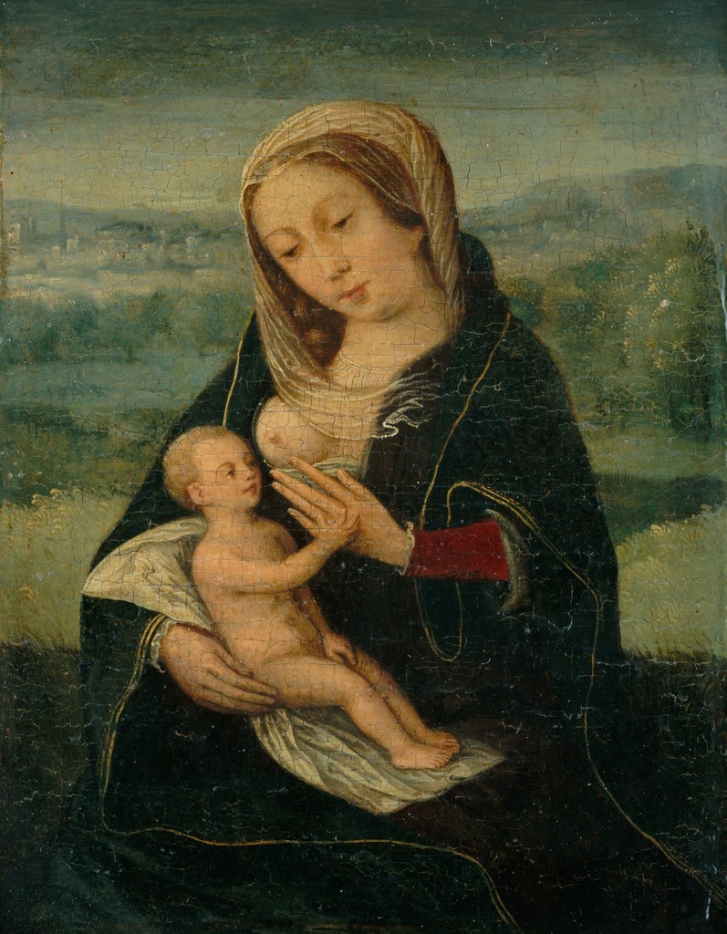 Detail of Virgin and Child, second quarter of the 16th century by Unknown