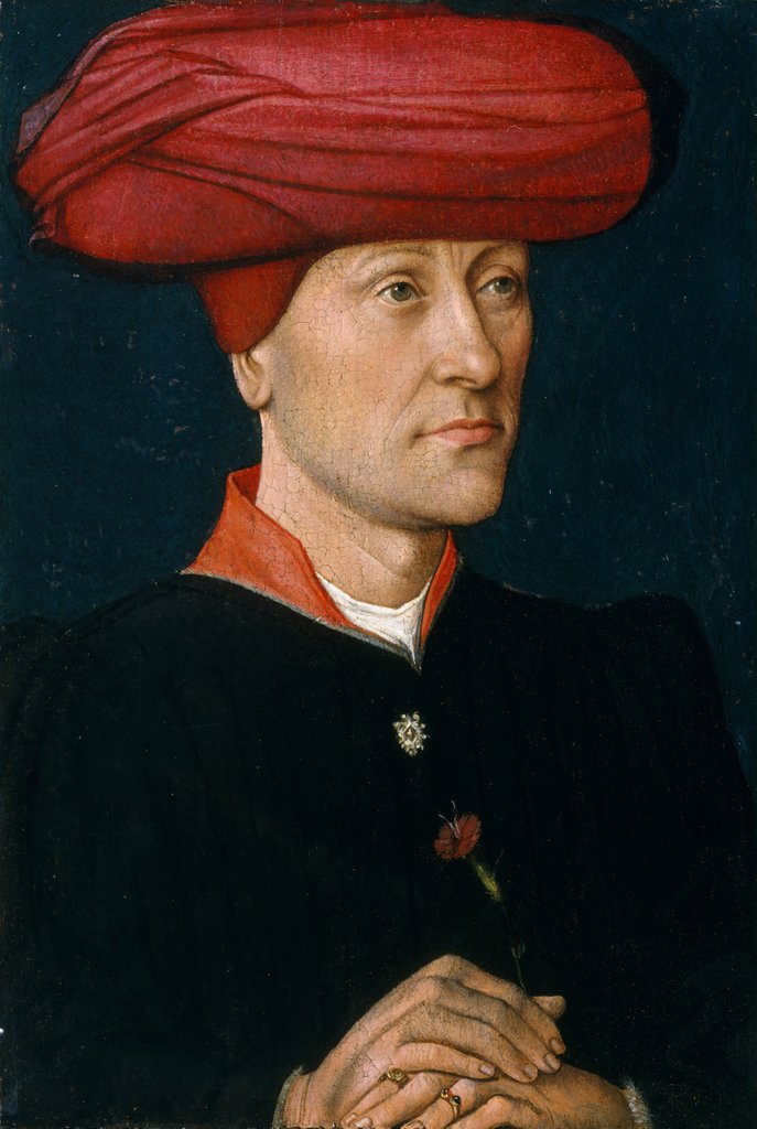 Detail of Portrait of a Man in a Chaperon by Netherlandish Painter