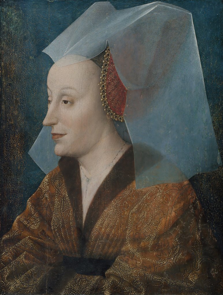 Detail of Portrait of a Noblewoman, Probably Isabella of Portugal by Netherlandish Painter