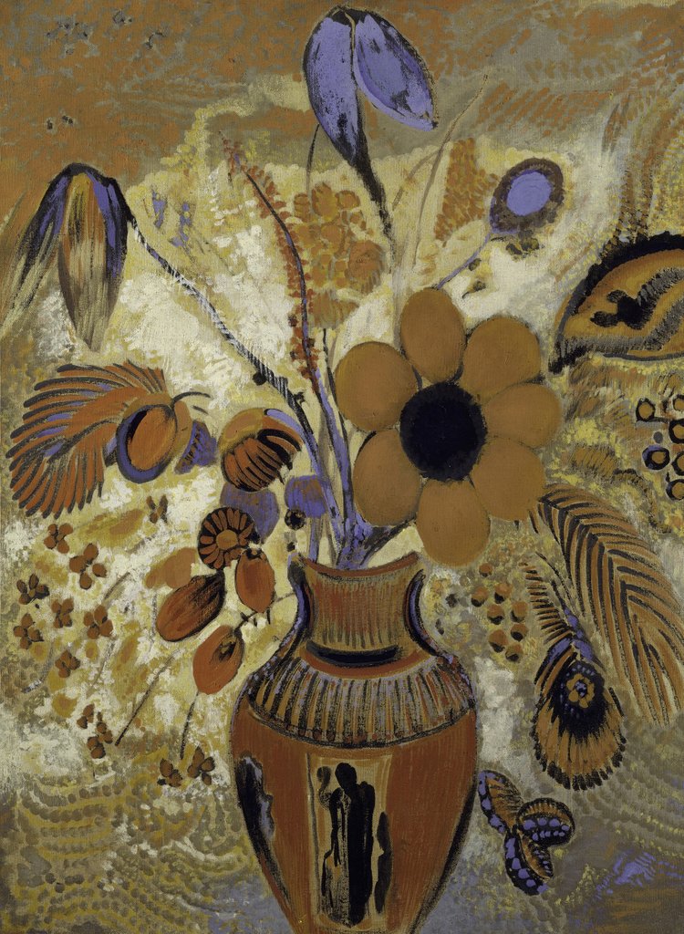 Detail of Etruscan Vase with Flowers, 1900-1910 by Odilon Redon