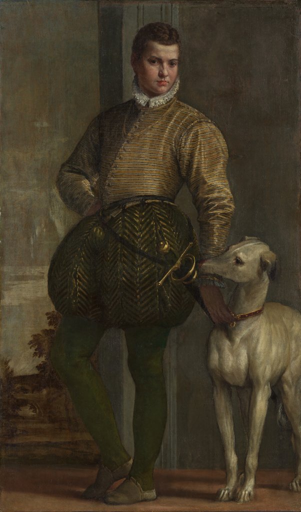 Detail of Boy with a Greyhound, possibly 1570s by Paolo Veronese