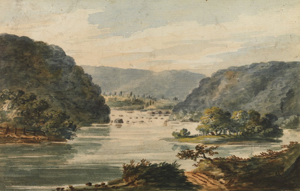 Detail of A View of the Potomac at Harpers Ferry, 1811-ca. 1813 by Pavel Petrovic Svin'in