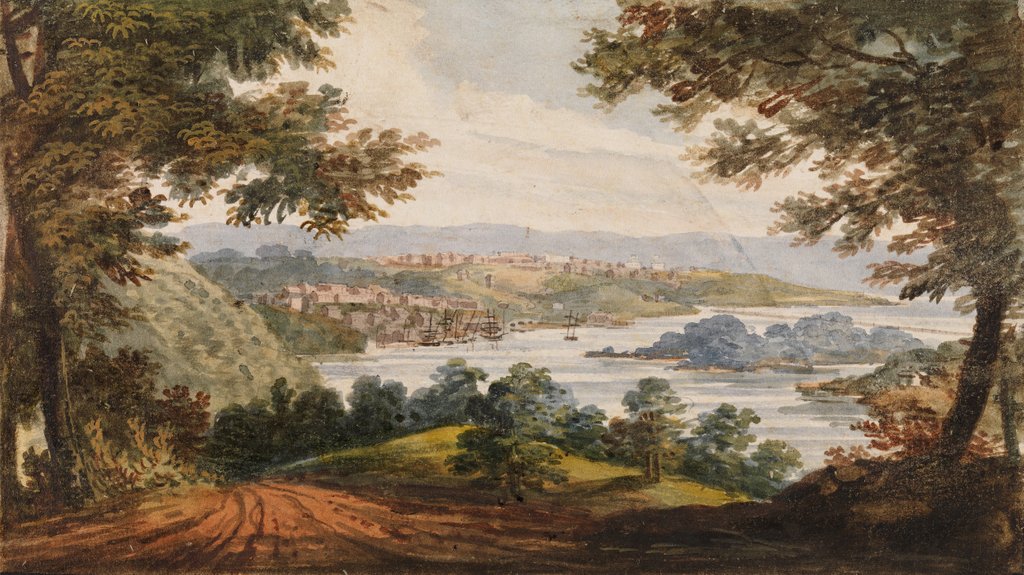 Detail of Washington and Georgetown from the Alexandria Road, 1811-ca. 1813 by Pavel Petrovic Svin'in