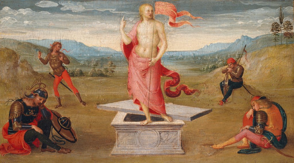 Detail of The Resurrection by Perugino