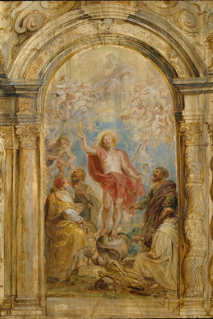 Detail of The Glorification of the Eucharist, ca. 1630-32 by Peter Paul Rubens