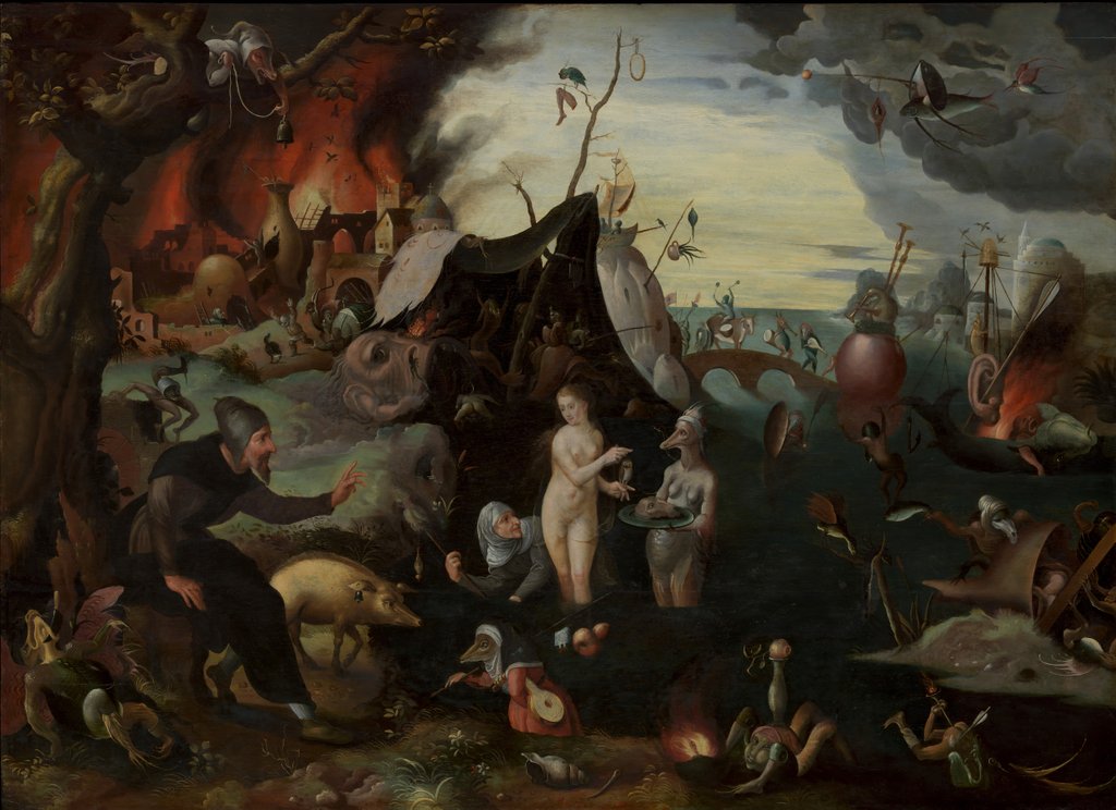 Detail of The Temptation of Saint Anthony by Pieter Huys