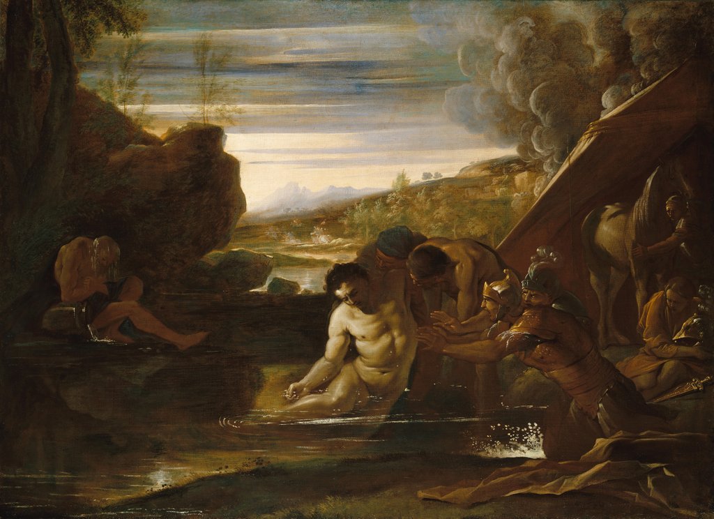 Detail of Alexander the Great Rescued from the River Cydnus, ca. 1650 by Pietro Testa
