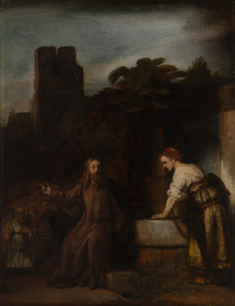 Detail of Christ and the Woman of Samaria by Unknown