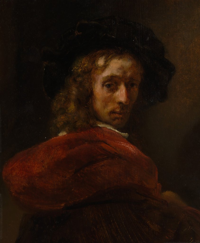 Detail of Man in a Red Cloak by Unknown