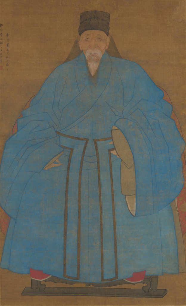 Detail of Portrait of the Artist's Great-Granduncle Yizhai at the Age of Eighty-Five… by Ruan Zude