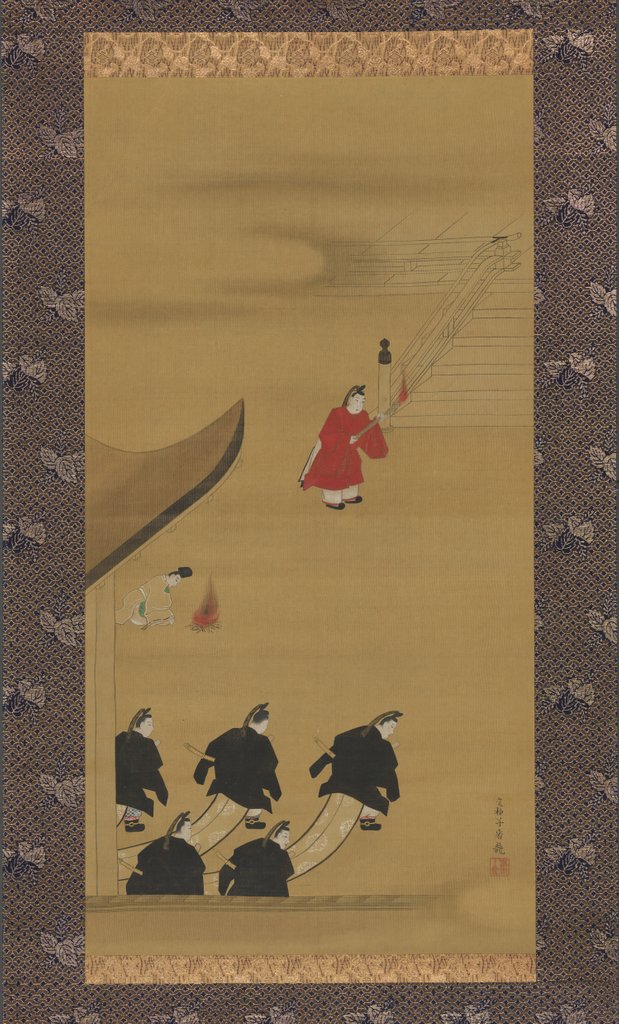 Detail of Activities of the Twelve Months, late 1790s by Sakai Hoitsu