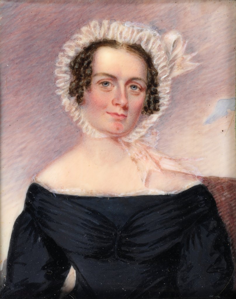 Detail of Portrait of a Lady, 1837 by Samuel Broadbent