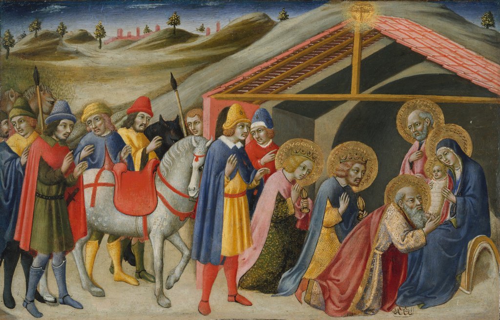 Detail of The Adoration of the Magi, ca. 1470 by Sano di Pietro