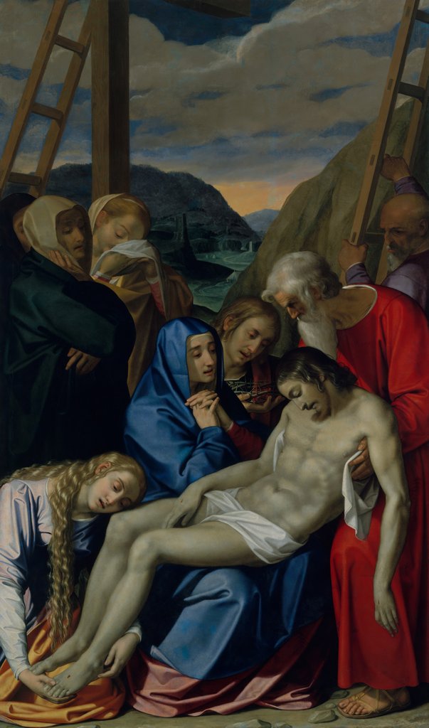 Detail of The Lamentation, 1593 by Scipione Pulzone