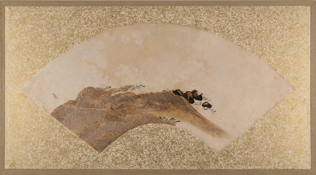 Detail of Waves and Rocks, late 19th century by Shibata Zeshin
