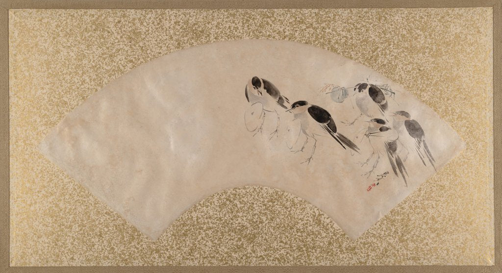 Detail of Birds, late 19th century by Shibata Zeshin