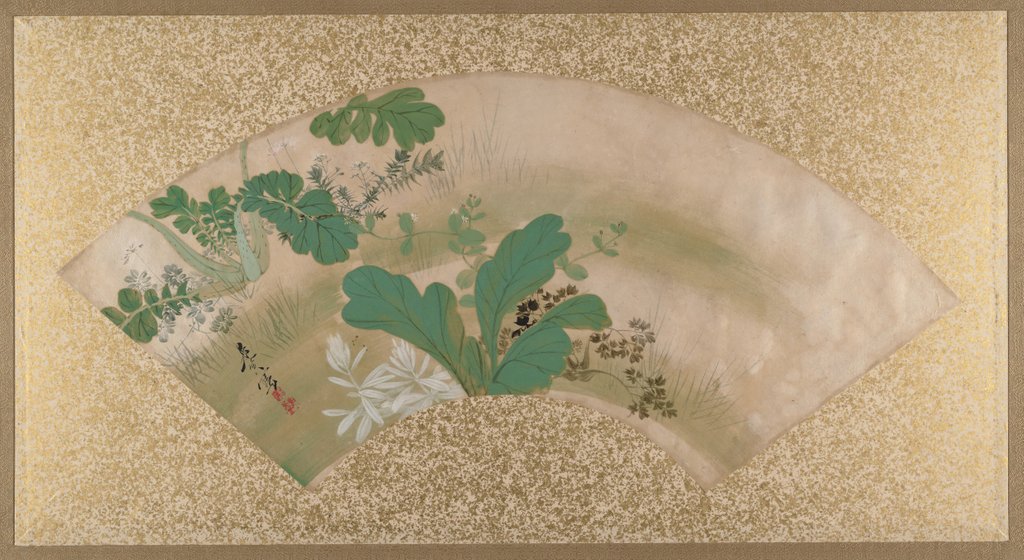 Detail of Various Plants and Grass, late 19th century by Shibata Zeshin
