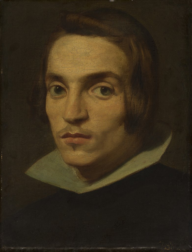 Detail of Head of a Man by Spanish Painter
