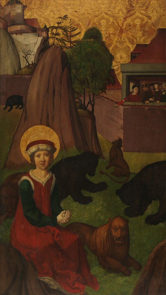 Detail of St Agapitus of Praeneste in the Arena; The Beheading of St Agapitus…, c1500-1505 by Swiss Painter