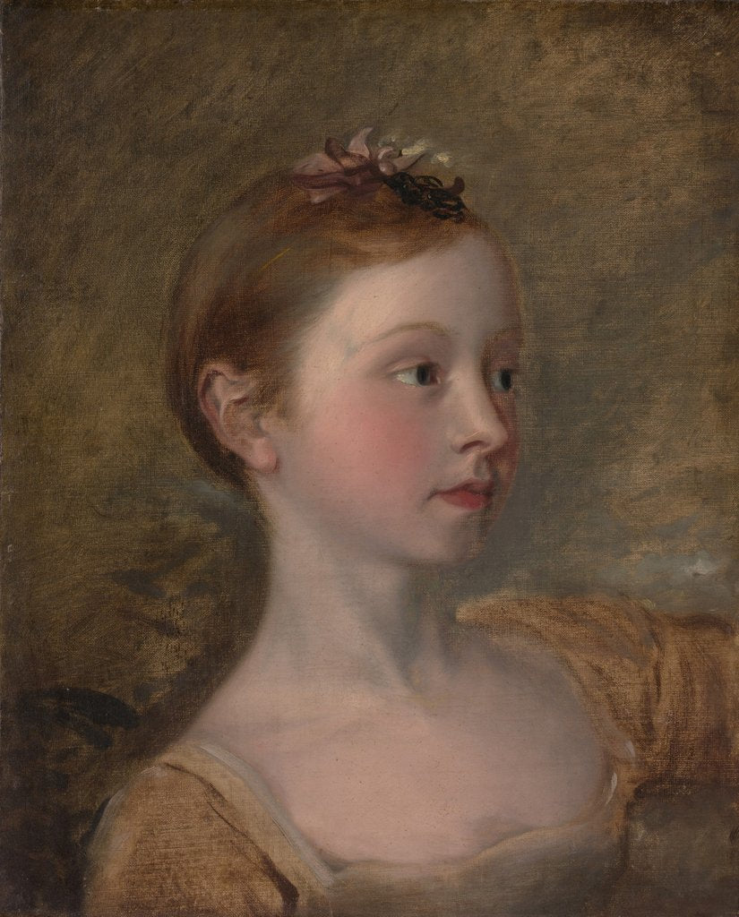 Detail of The Painter's Daughter Mary, mid-19th century by Unknown