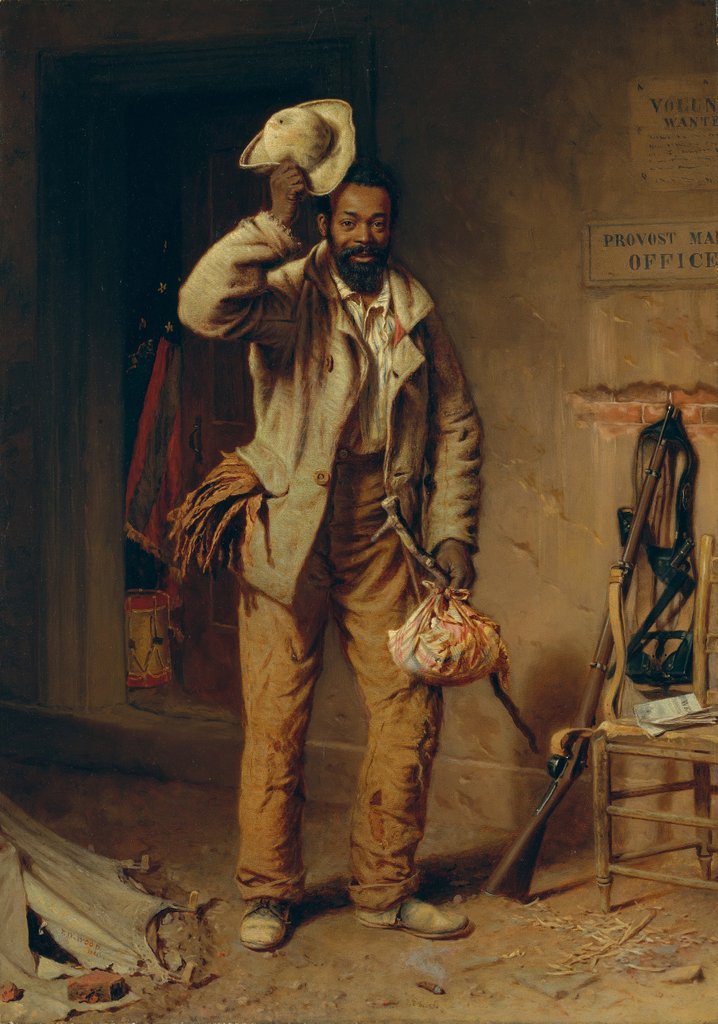 Detail of A Bit of War History: The Contraband, 1865 by Thomas Waterman Wood
