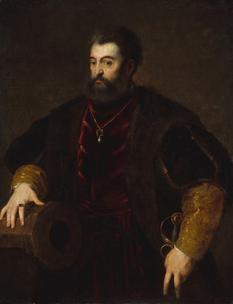 Detail of Alfonso d'Este, Duke of Ferrara by Unknown