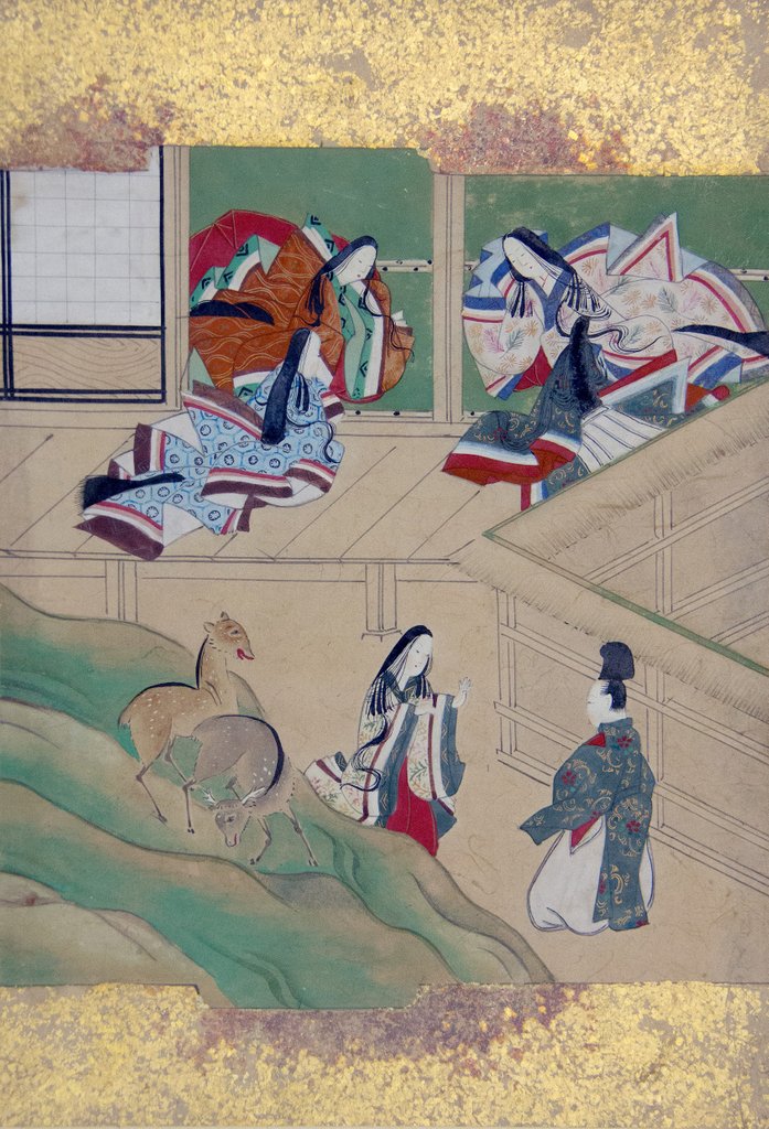 Detail of Scenes from Tales of Ise, late 18th century by Tosa School