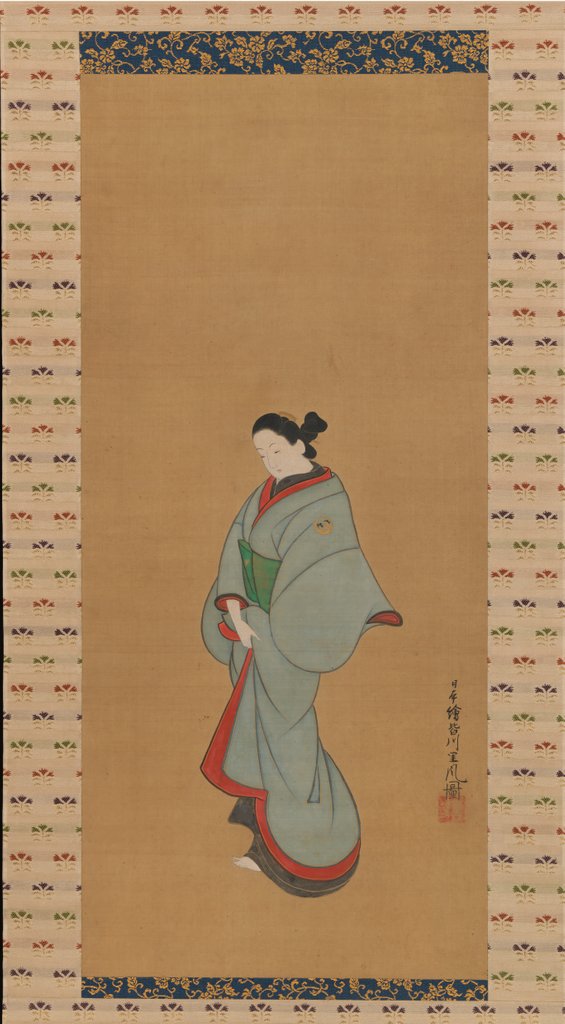 Detail of Standing Woman, ca. 1730 by Tosendo Rifu