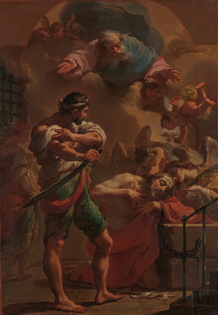 Detail of The Execution of Saint John the Baptist, ca. 1770 by Ubaldo Gandolfi