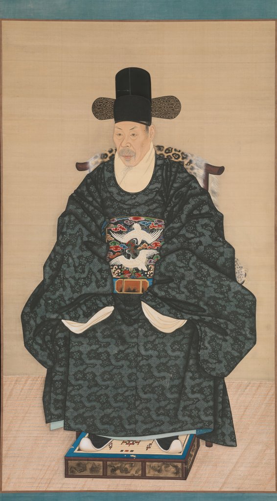Detail of Portrait of Yun Dongseom, ca. 1790-1805 by Unknown