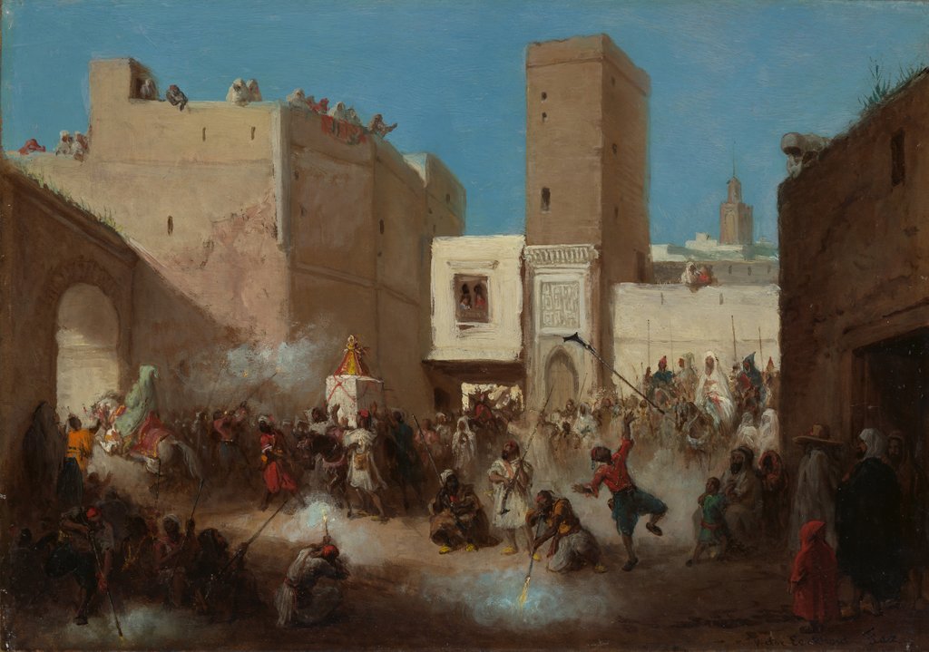 Detail of Wedding Procession by Victor Eeckhout