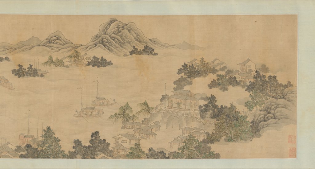 Detail of Reminiscence of Jinling, 1686 by Wang Gai