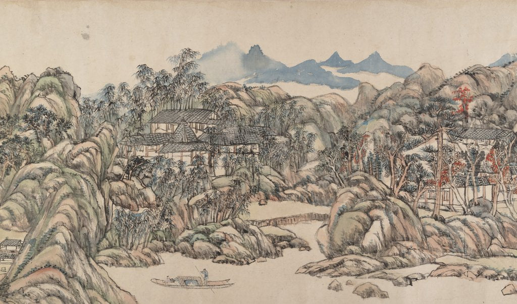 Detail of Wangchuan Villa, dated 1711 by Wang Yuanqi