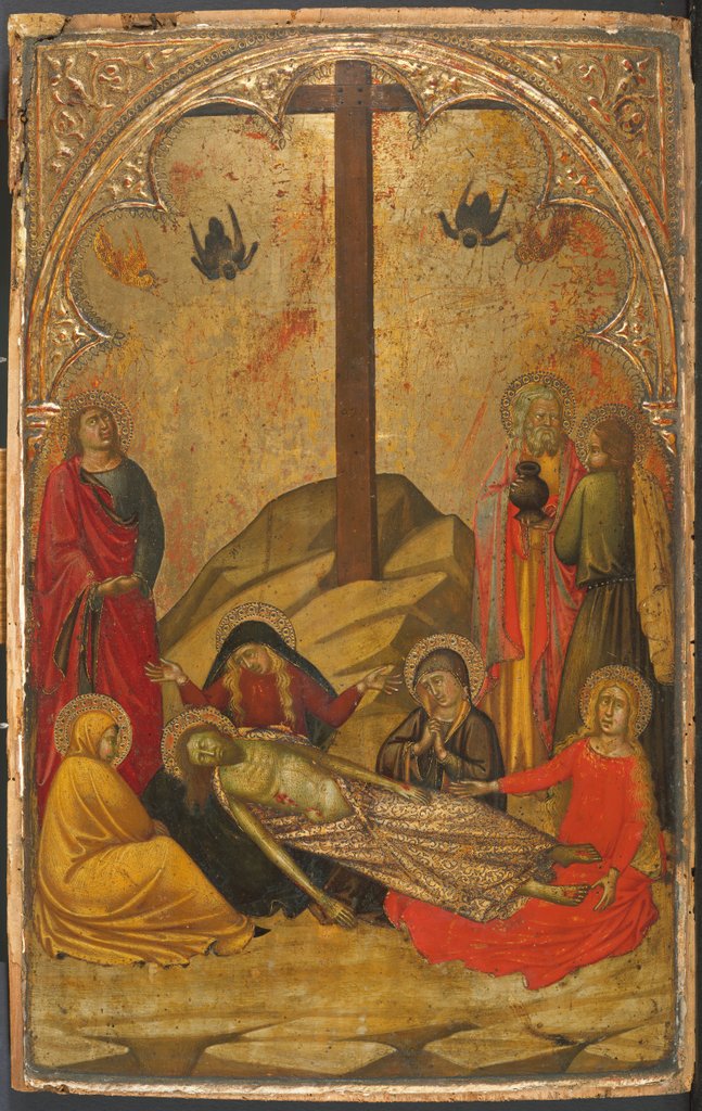 Detail of The Lamentation over the Dead Christ, 1370-88 by Workshop of Niccolò di Buonaccorso