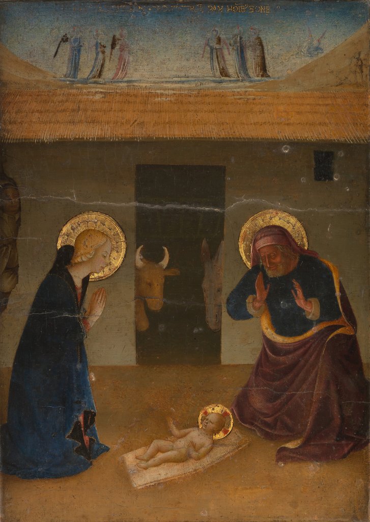 Detail of The Nativity by Zanobi di Benedetto Strozzi