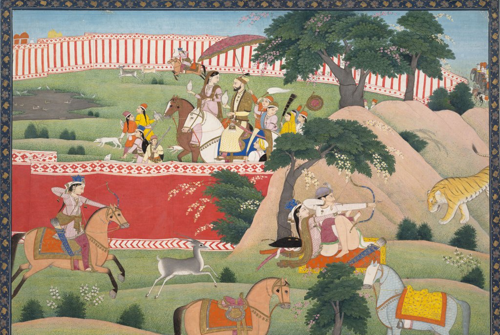 Detail of Pleasures of the Hunt, ca. 1800 by Unknown