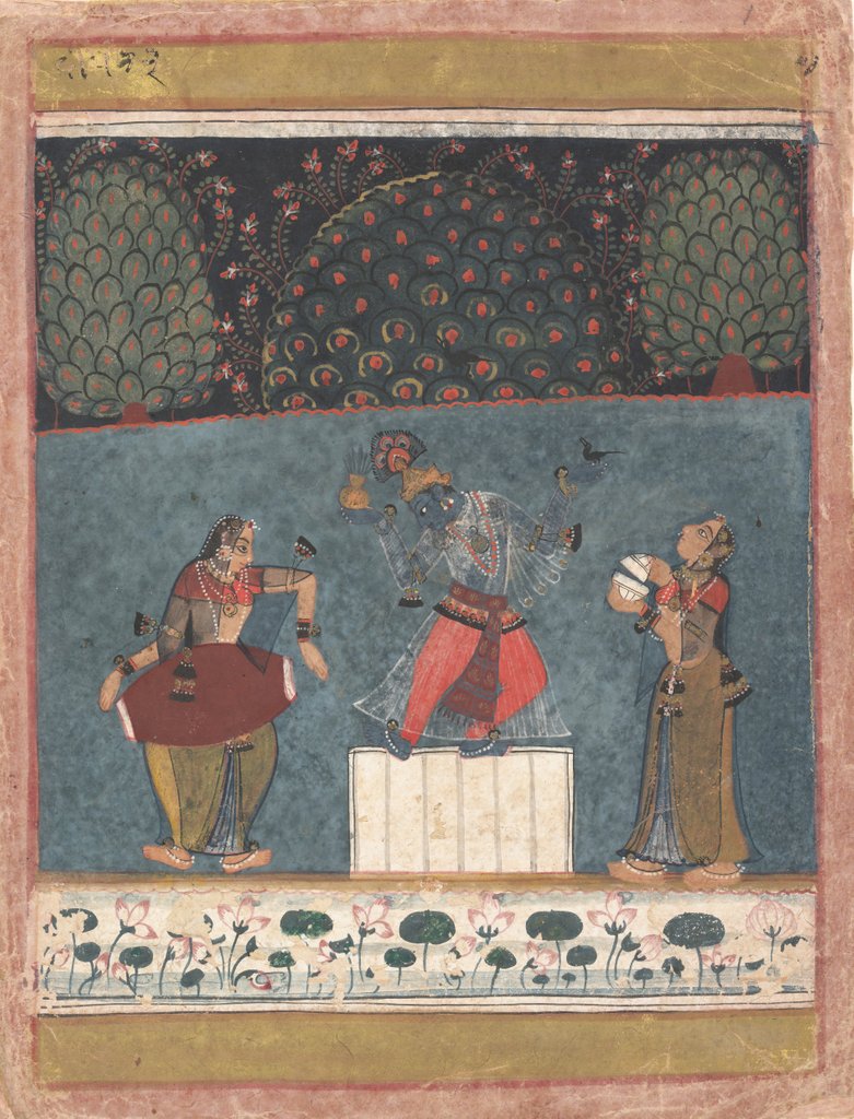 Detail of Vasant Ragini: Folio from a ragamala series , ca. 1630-40 by Unknown