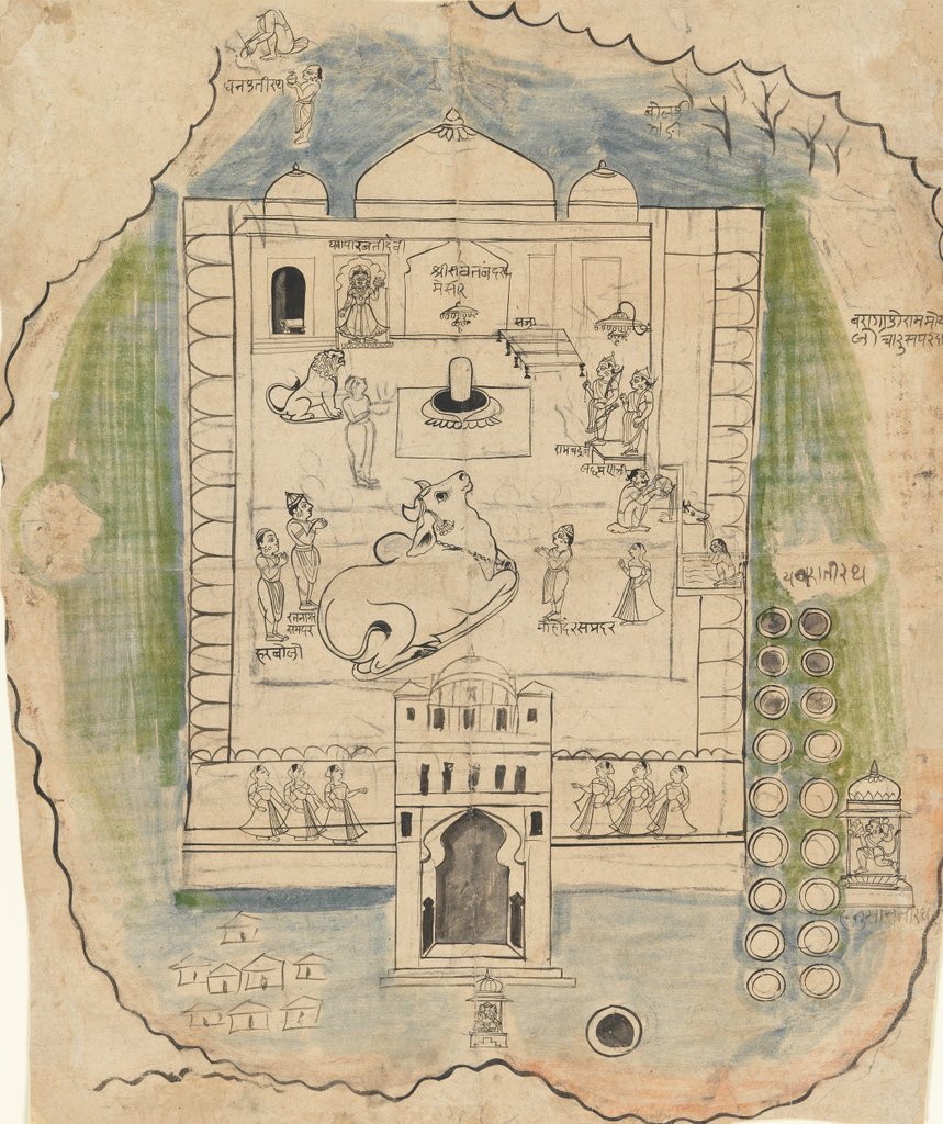 Detail of Linga Temple Compound, late 19th century by Unknown