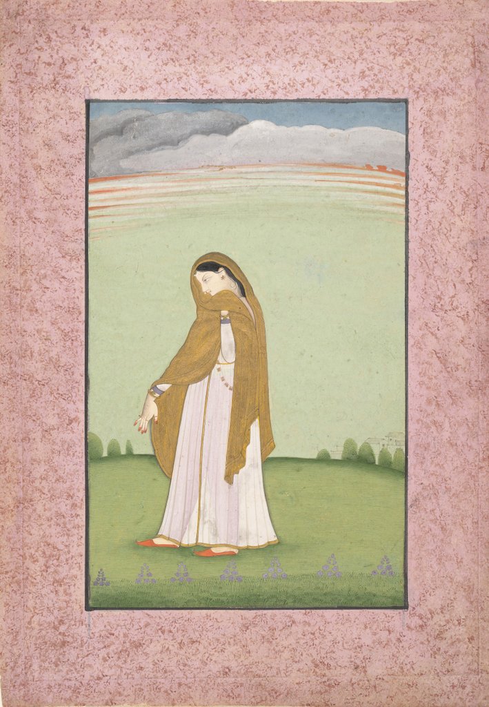 Detail of Abhisarika Nayika, a Heroine Longing for Her Lover, ca. 1790-1800 by Unknown