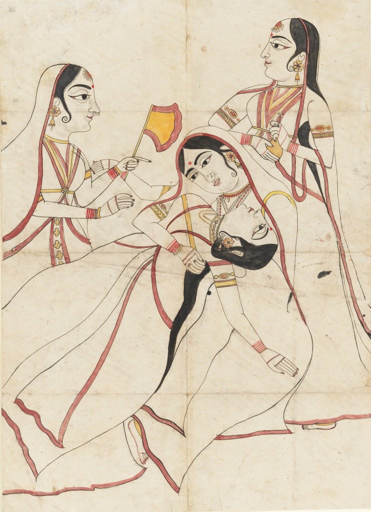 Detail of A Swooning Lady, late 19th century by Unknown